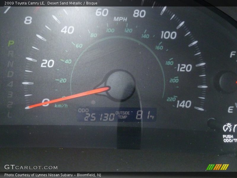 Desert Sand Metallic / Bisque 2009 Toyota Camry LE