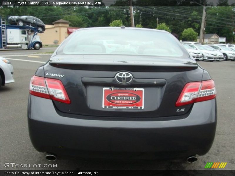 Magnetic Gray Metallic / Ash 2011 Toyota Camry LE V6