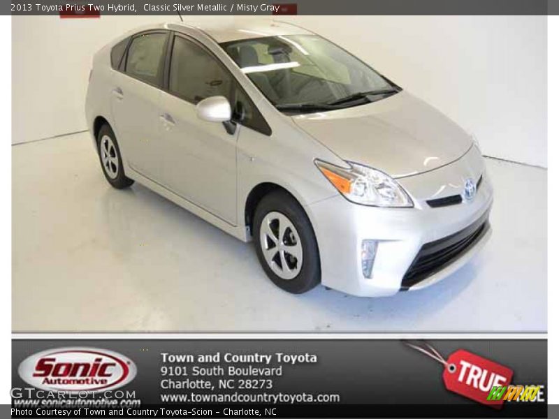 Classic Silver Metallic / Misty Gray 2013 Toyota Prius Two Hybrid