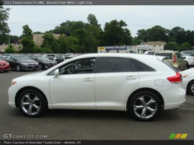 Blizzard Pearl White / Light Gray 2011 Toyota Venza V6 AWD