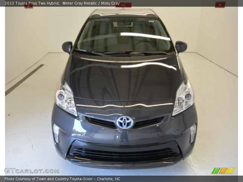 Winter Gray Metallic / Misty Gray 2013 Toyota Prius Two Hybrid