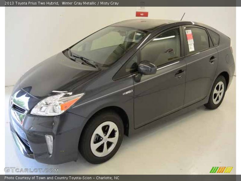 Winter Gray Metallic / Misty Gray 2013 Toyota Prius Two Hybrid