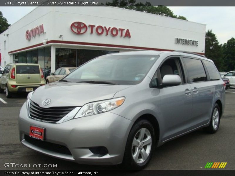 Silver Sky Metallic / Light Gray 2011 Toyota Sienna LE