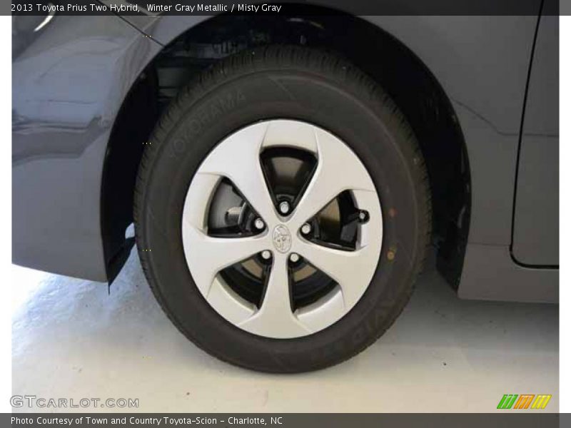 Winter Gray Metallic / Misty Gray 2013 Toyota Prius Two Hybrid