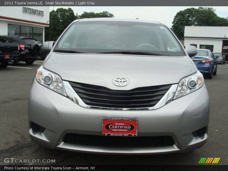 Silver Sky Metallic / Light Gray 2011 Toyota Sienna LE