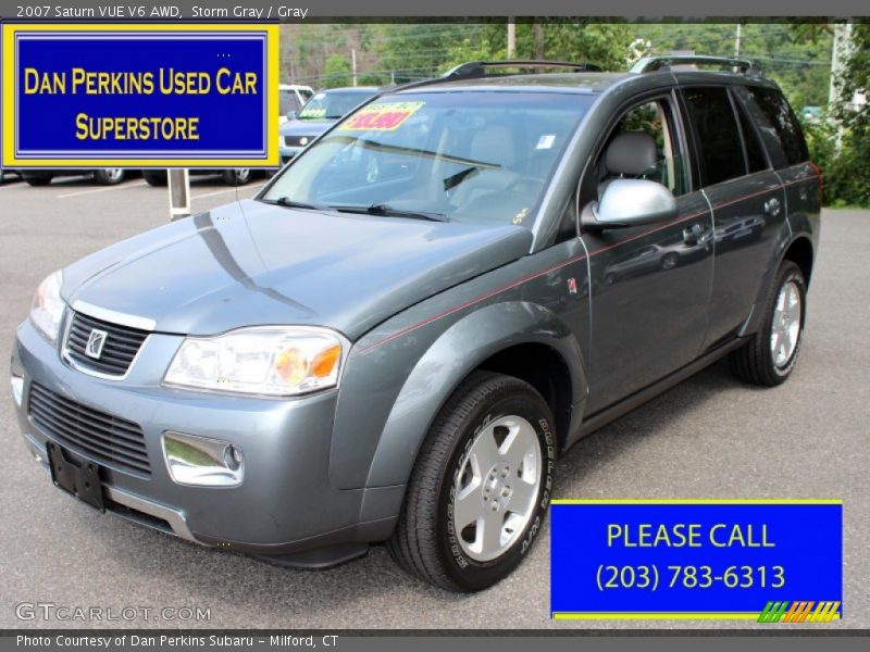 Storm Gray / Gray 2007 Saturn VUE V6 AWD