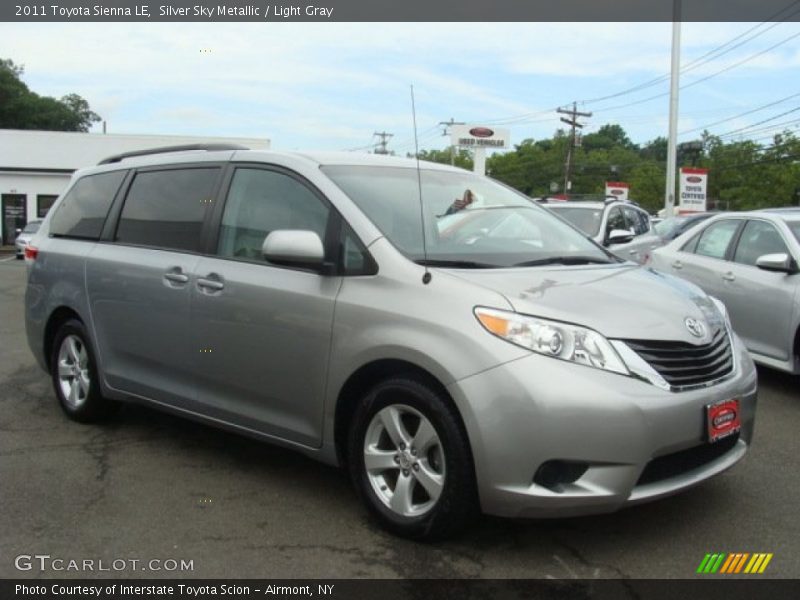 Silver Sky Metallic / Light Gray 2011 Toyota Sienna LE
