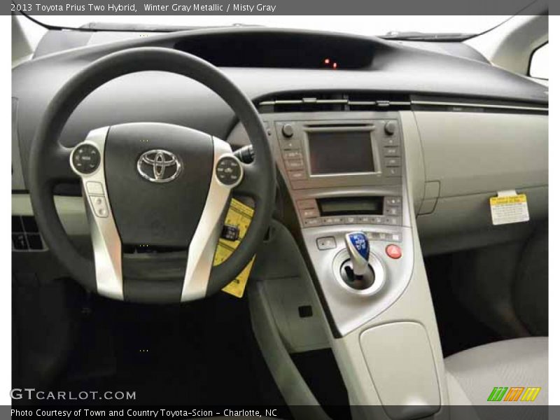 Winter Gray Metallic / Misty Gray 2013 Toyota Prius Two Hybrid