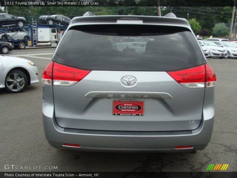 Silver Sky Metallic / Light Gray 2011 Toyota Sienna LE