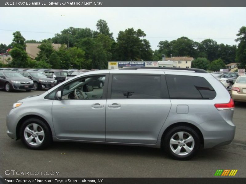 Silver Sky Metallic / Light Gray 2011 Toyota Sienna LE