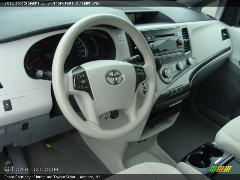 Silver Sky Metallic / Light Gray 2011 Toyota Sienna LE