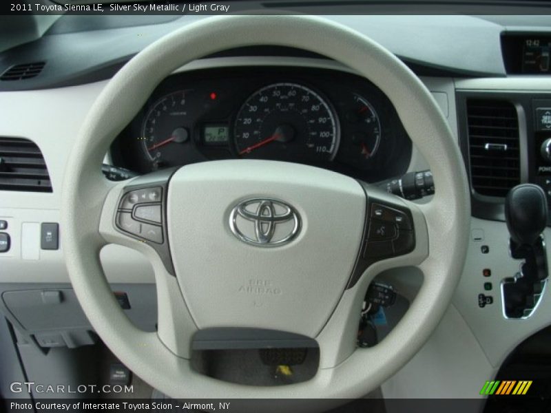 Silver Sky Metallic / Light Gray 2011 Toyota Sienna LE