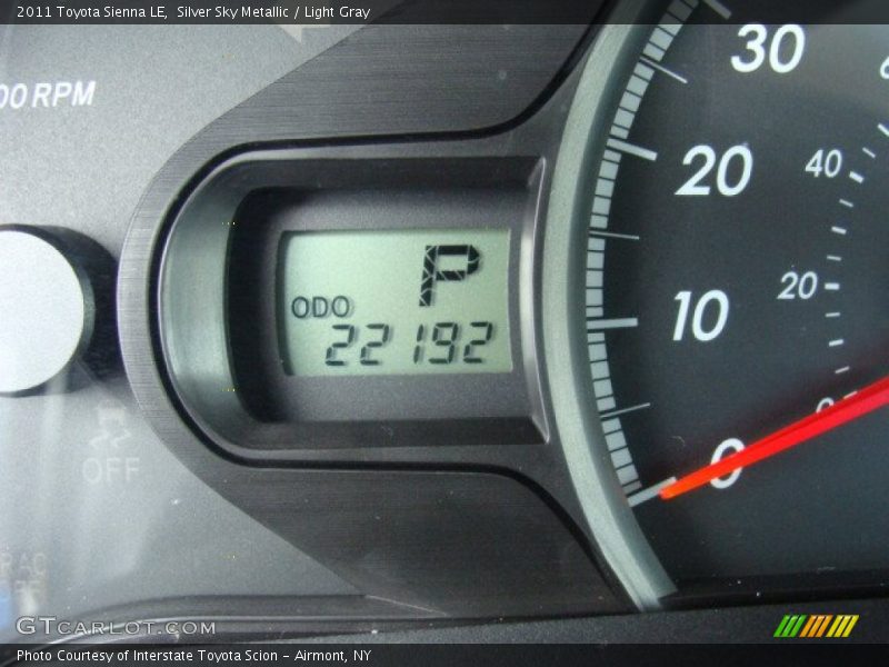 Silver Sky Metallic / Light Gray 2011 Toyota Sienna LE