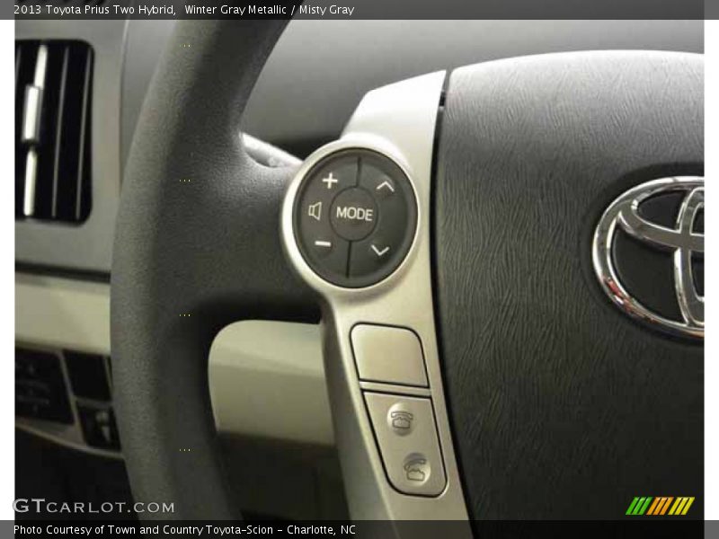 Winter Gray Metallic / Misty Gray 2013 Toyota Prius Two Hybrid