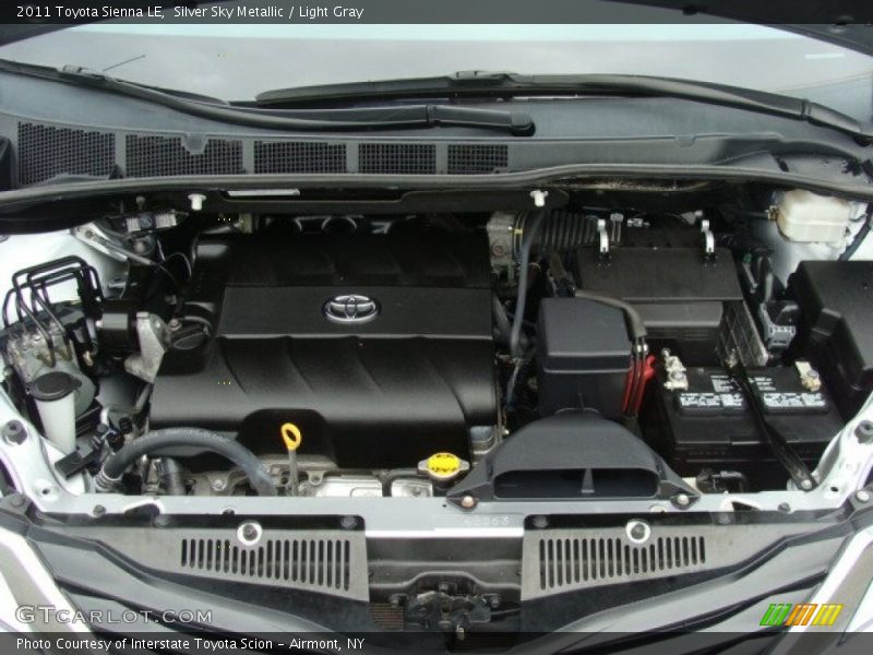 Silver Sky Metallic / Light Gray 2011 Toyota Sienna LE