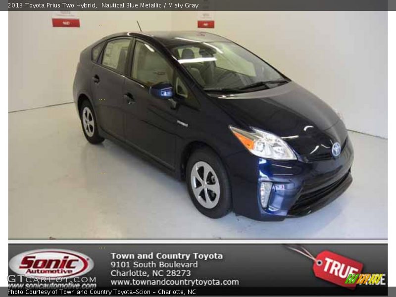 Nautical Blue Metallic / Misty Gray 2013 Toyota Prius Two Hybrid