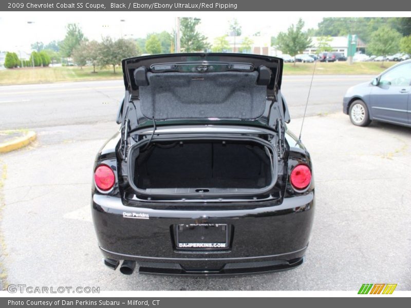 Black / Ebony/Ebony UltraLux/Red Pipping 2009 Chevrolet Cobalt SS Coupe