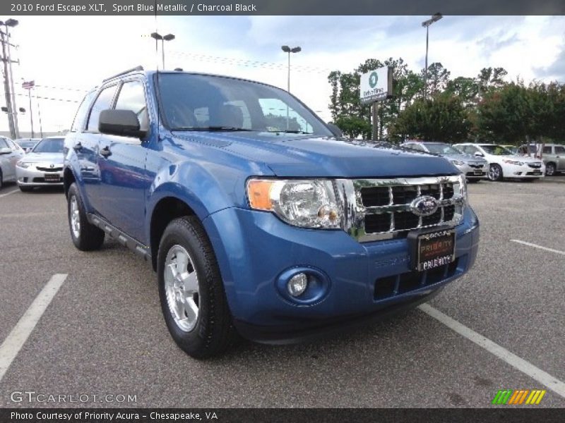 Sport Blue Metallic / Charcoal Black 2010 Ford Escape XLT
