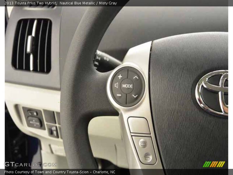 Nautical Blue Metallic / Misty Gray 2013 Toyota Prius Two Hybrid
