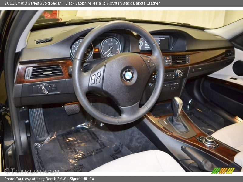Black Sapphire Metallic / Oyster/Black Dakota Leather 2011 BMW 3 Series 335d Sedan