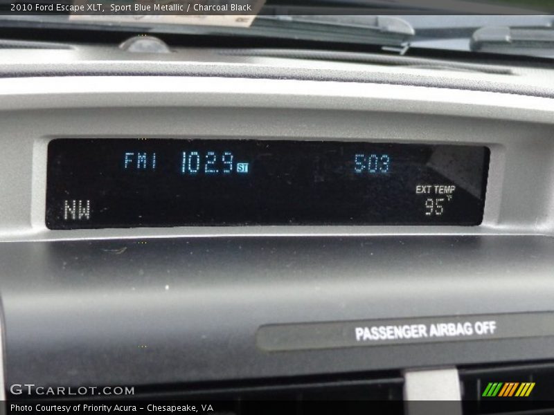 Sport Blue Metallic / Charcoal Black 2010 Ford Escape XLT