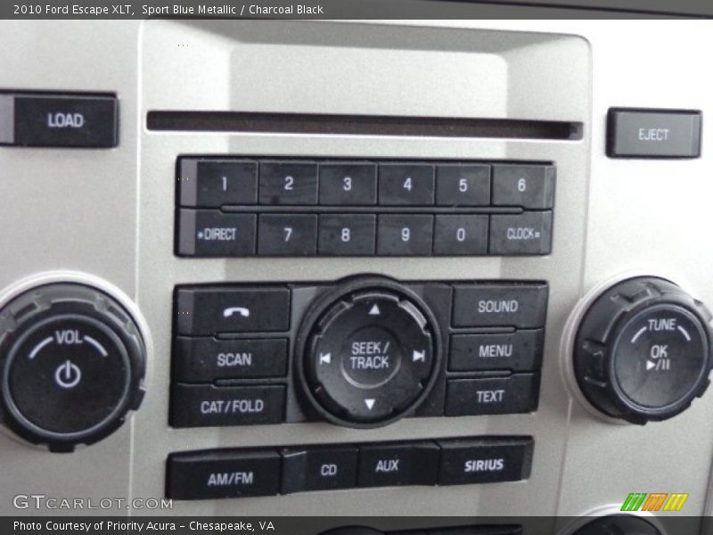 Controls of 2010 Escape XLT