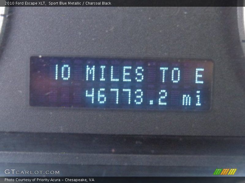 Sport Blue Metallic / Charcoal Black 2010 Ford Escape XLT