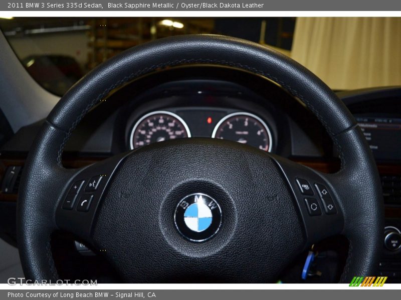 Black Sapphire Metallic / Oyster/Black Dakota Leather 2011 BMW 3 Series 335d Sedan