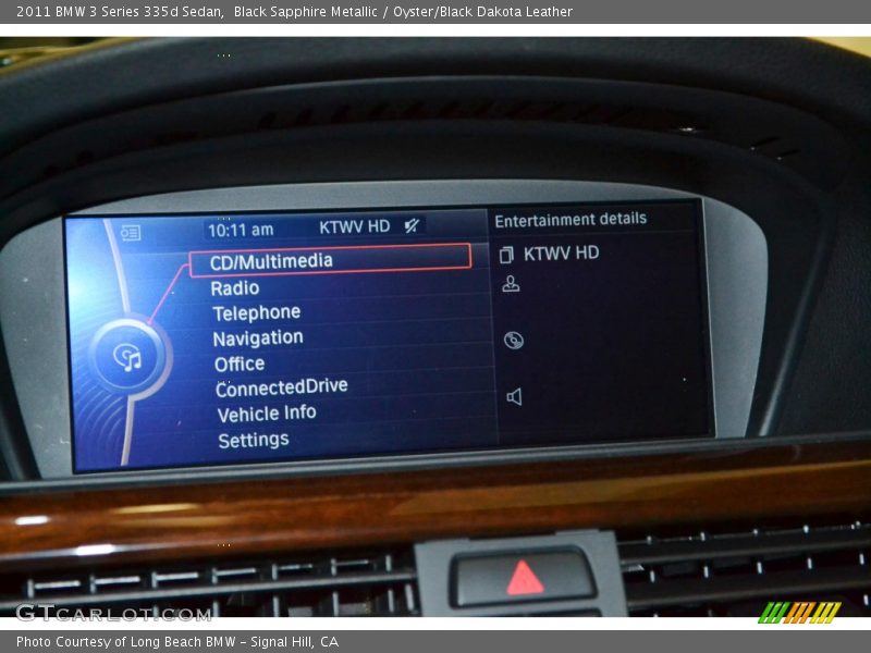 Black Sapphire Metallic / Oyster/Black Dakota Leather 2011 BMW 3 Series 335d Sedan