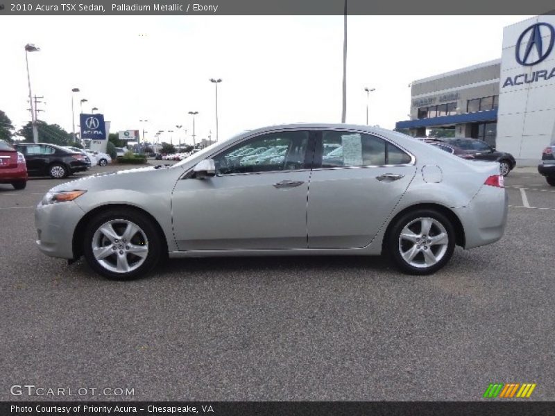 Palladium Metallic / Ebony 2010 Acura TSX Sedan