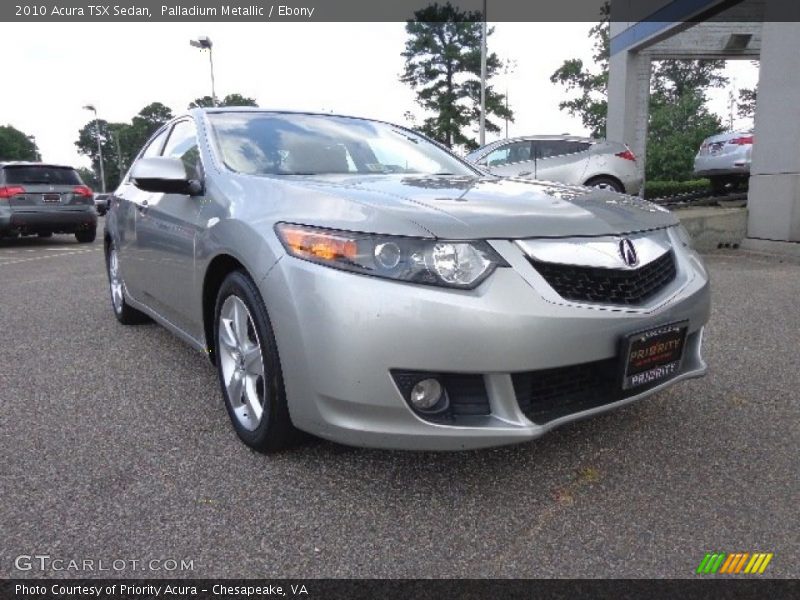 Palladium Metallic / Ebony 2010 Acura TSX Sedan