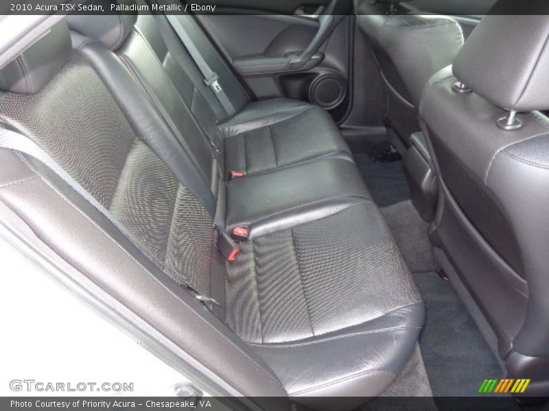 Rear Seat of 2010 TSX Sedan