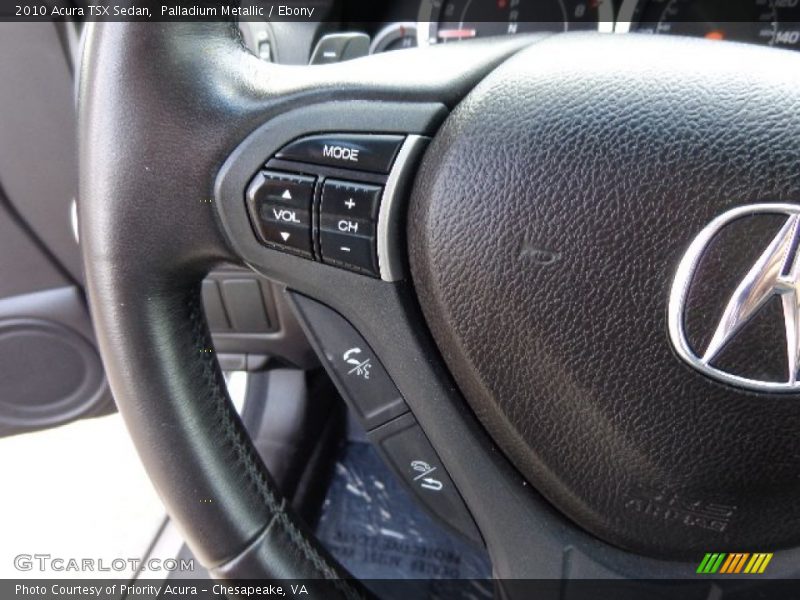 Palladium Metallic / Ebony 2010 Acura TSX Sedan