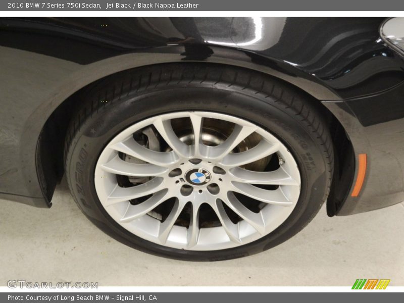 Jet Black / Black Nappa Leather 2010 BMW 7 Series 750i Sedan