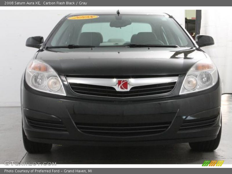 Carbon Flash Black / Gray 2008 Saturn Aura XE