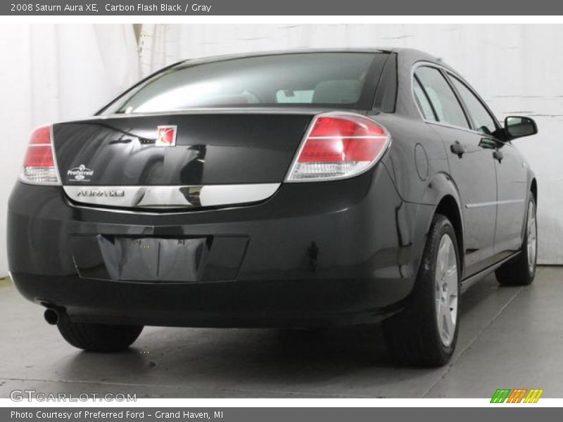 Carbon Flash Black / Gray 2008 Saturn Aura XE