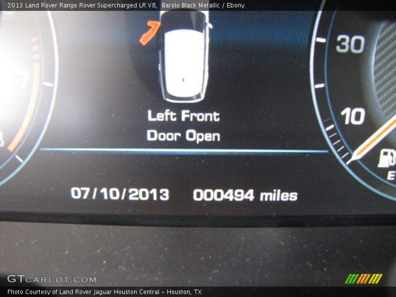 Barolo Black Metallic / Ebony 2013 Land Rover Range Rover Supercharged LR V8