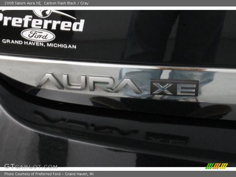 Carbon Flash Black / Gray 2008 Saturn Aura XE