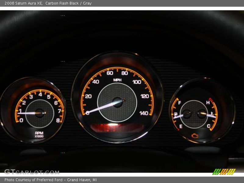 Carbon Flash Black / Gray 2008 Saturn Aura XE