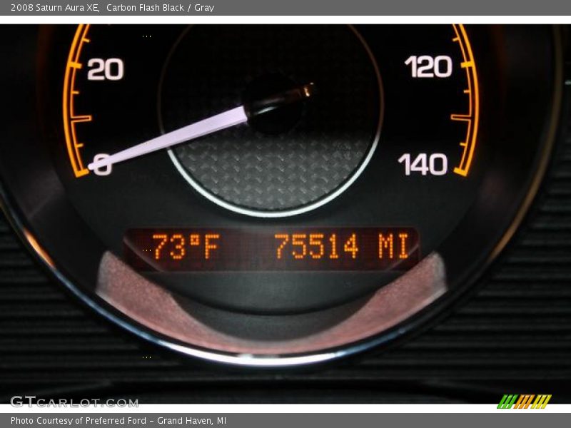 Carbon Flash Black / Gray 2008 Saturn Aura XE