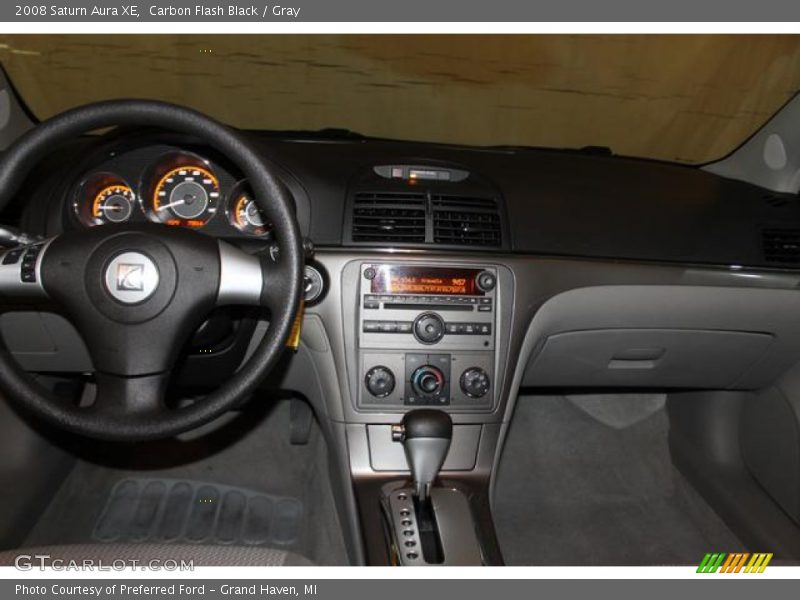 Carbon Flash Black / Gray 2008 Saturn Aura XE