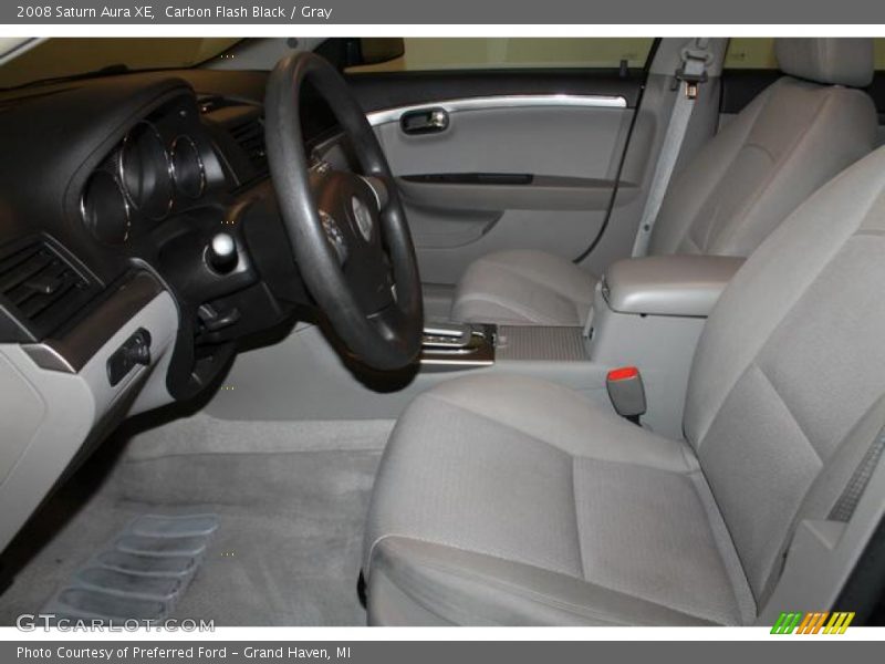Carbon Flash Black / Gray 2008 Saturn Aura XE
