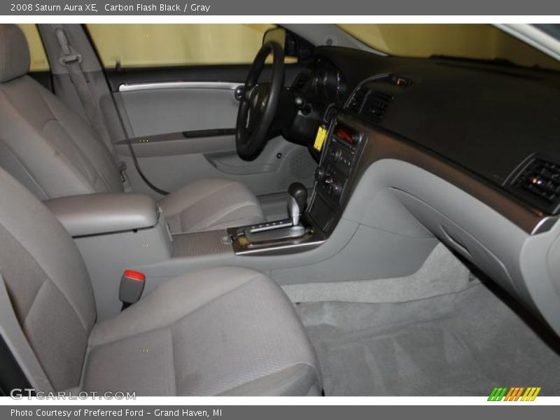 Carbon Flash Black / Gray 2008 Saturn Aura XE