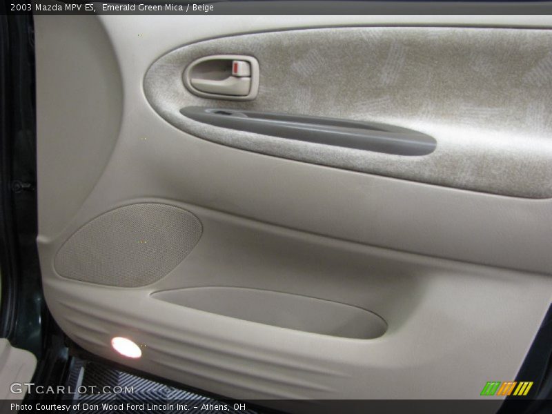 Emerald Green Mica / Beige 2003 Mazda MPV ES