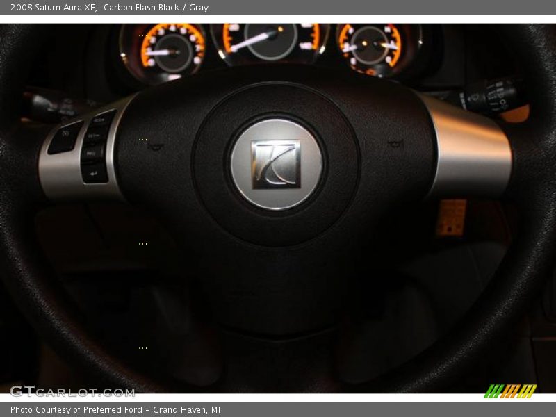 Carbon Flash Black / Gray 2008 Saturn Aura XE