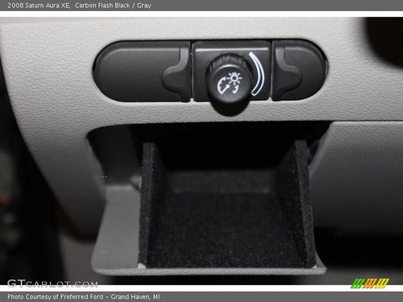 Carbon Flash Black / Gray 2008 Saturn Aura XE