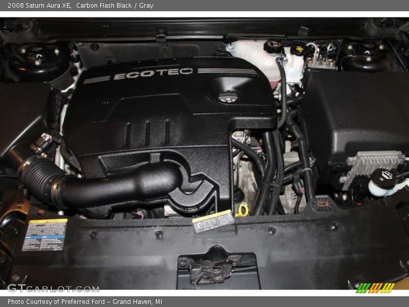 Carbon Flash Black / Gray 2008 Saturn Aura XE