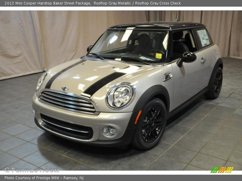 Rooftop Gray Metallic / Rooftop Gray Cross Check 2013 Mini Cooper Hardtop Baker Street Package