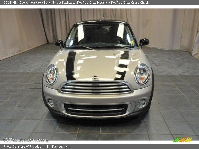 Rooftop Gray Metallic / Rooftop Gray Cross Check 2013 Mini Cooper Hardtop Baker Street Package