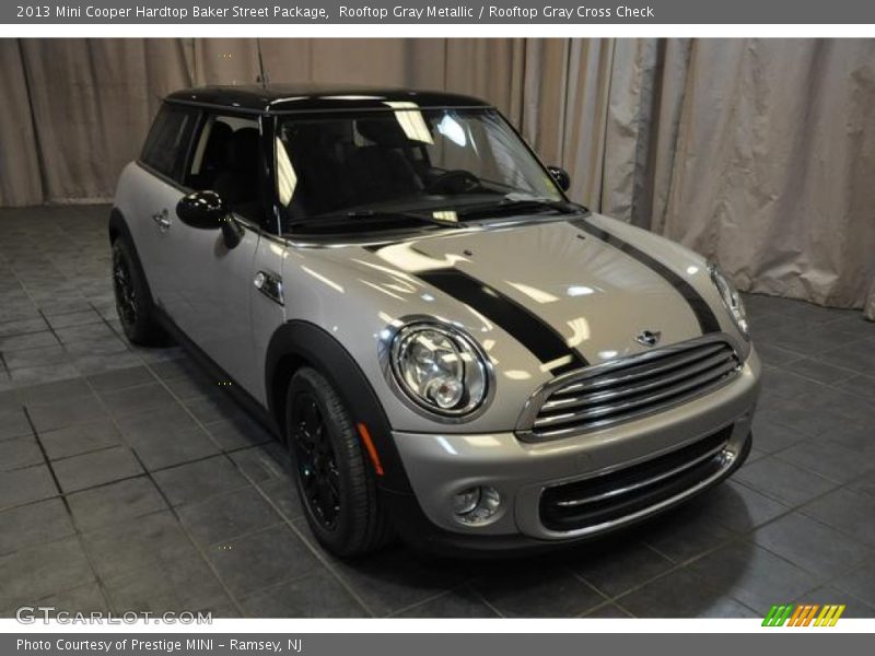 Rooftop Gray Metallic / Rooftop Gray Cross Check 2013 Mini Cooper Hardtop Baker Street Package
